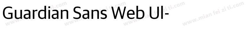 Guardian Sans Web Ul字体转换